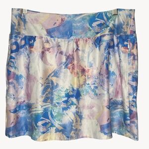 Reebok Athletic SKORT- Large- quick dry, built in shorts, women zippered pockets